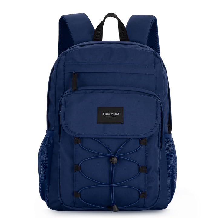 Solid Navy Blue Backpack