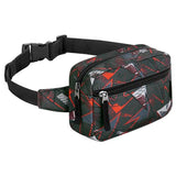 Geometric Black Fanny Pack