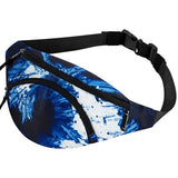 Tie Dye Blue Fanny Pack