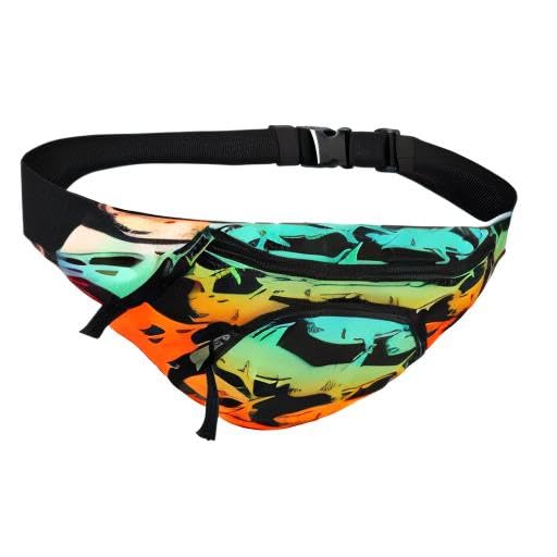 Shark Gradient Orange Fanny Pack