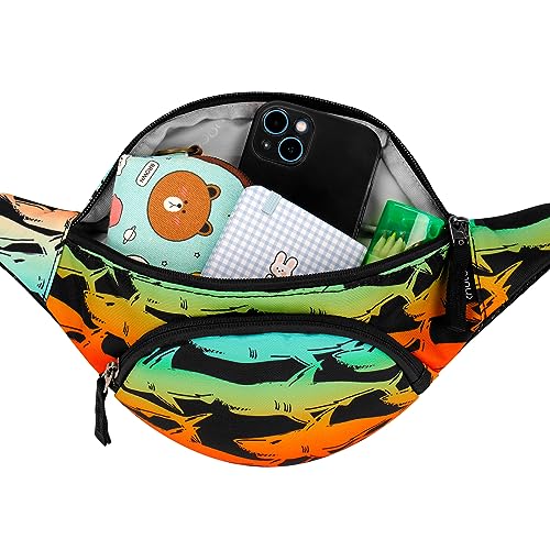 Shark Gradient Orange Fanny Pack