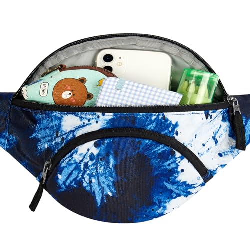 Tie Dye Blue Fanny Pack