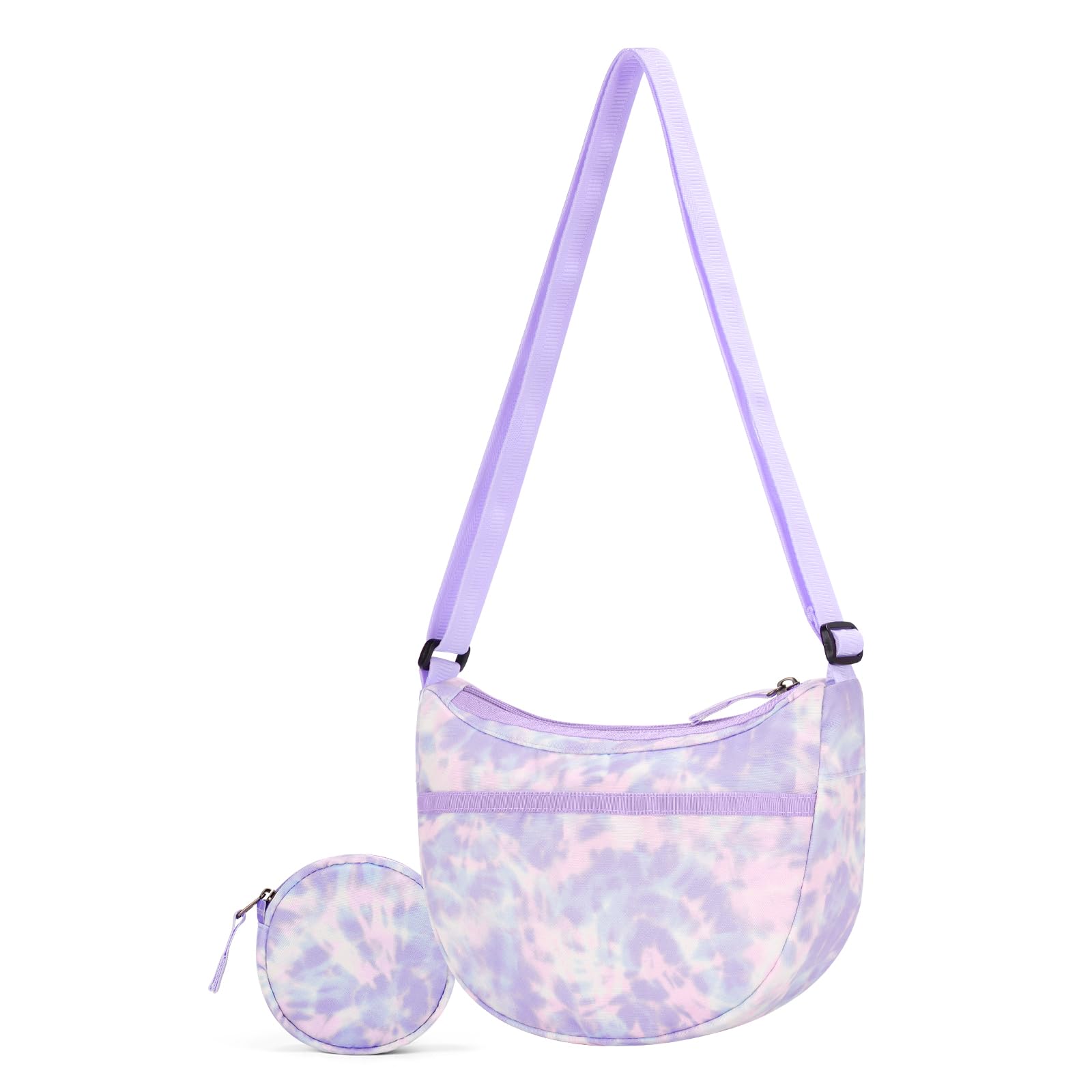 Tie Dye Purple Moon Crossbody Purse