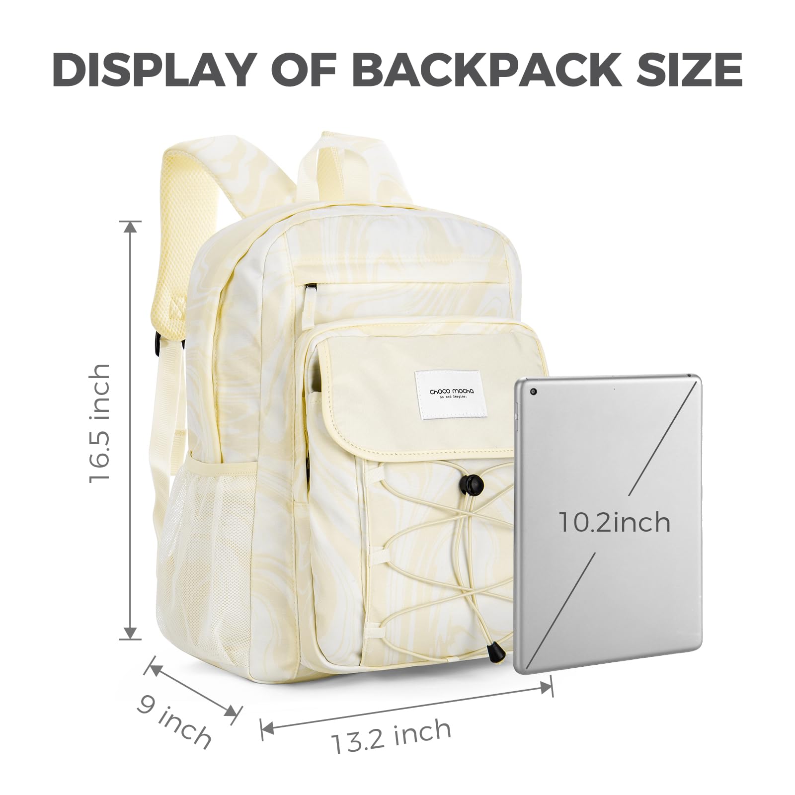 Solid Beige Backpack