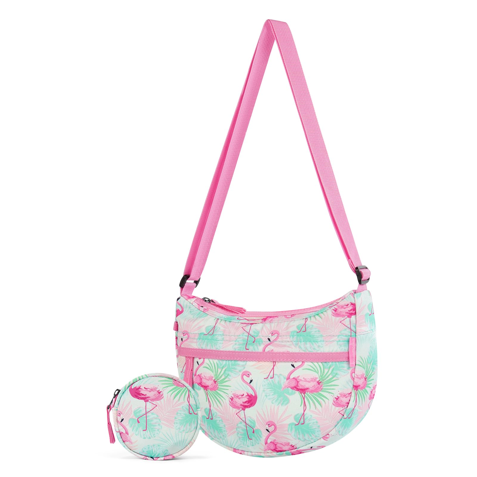 Flamingo Pink Moon Crossbody Purse