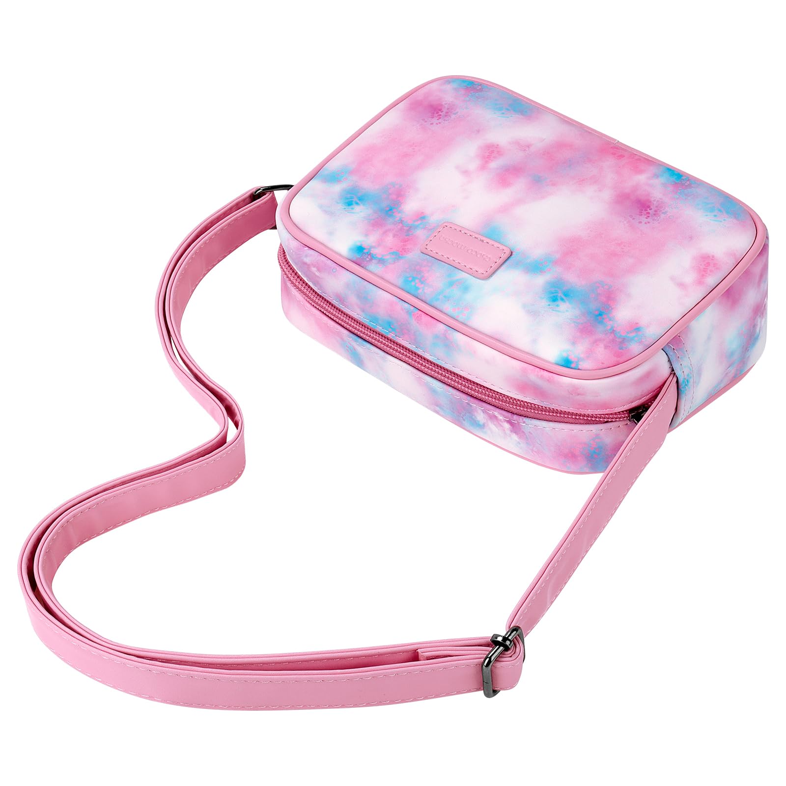 Tie Dye Gradient Pink Leather Crossbody Bag