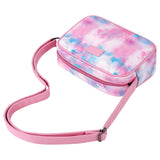 Tie Dye Gradient Pink Leather Crossbody Bag