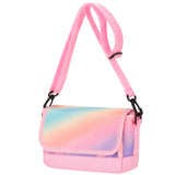 Gradient Colorful Pink Teens Crossbody Purse