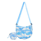 Galaxy Blue Moon Crossbody Purse