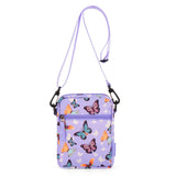 Butterfly Purple Crossbody Purse Small