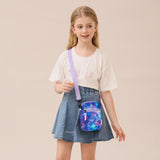 Galaxy Purple Crossbody Purse Small