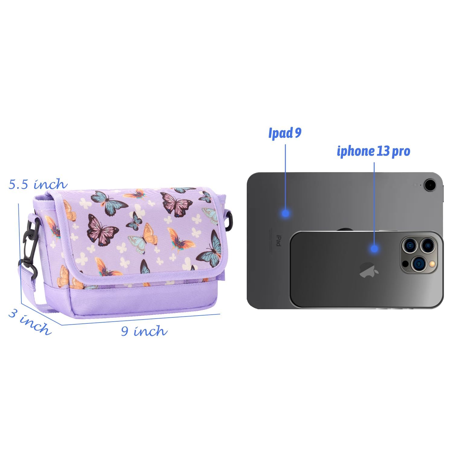 Galaxy Purple Teens Crossbody Purse