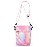 Fluid Colorful Pink Crossbody Purse Small