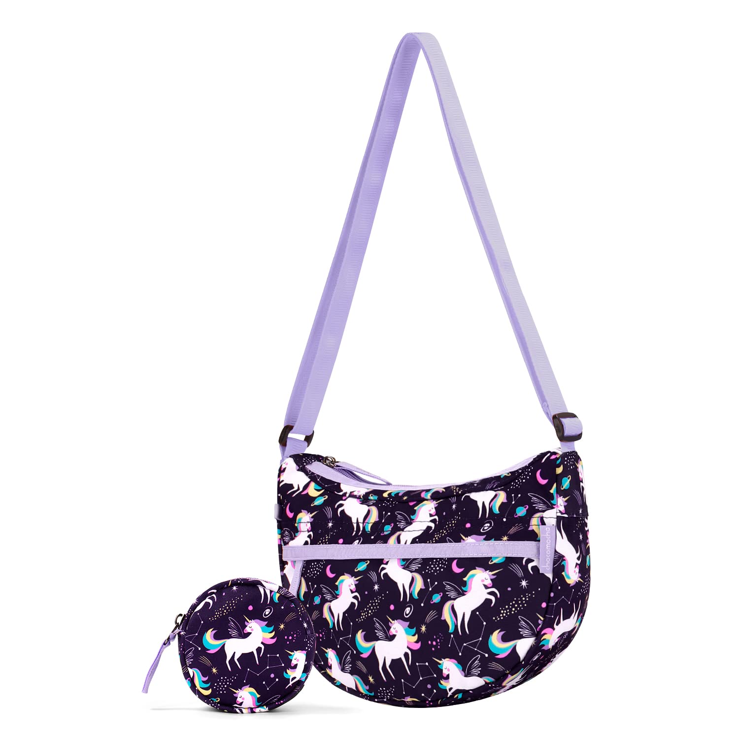 Unicorn Purple Moon Crossbody Purse