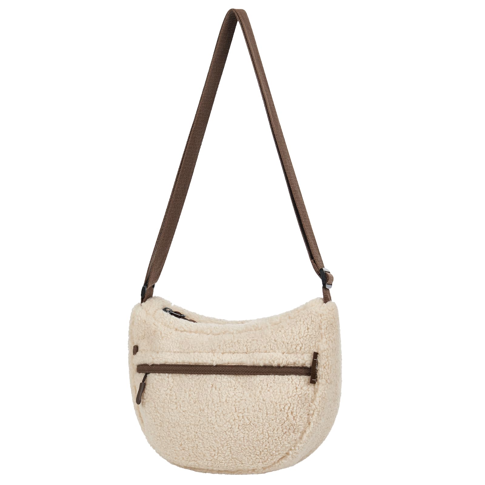 Cashmere Beige Moon Crossbody Purse