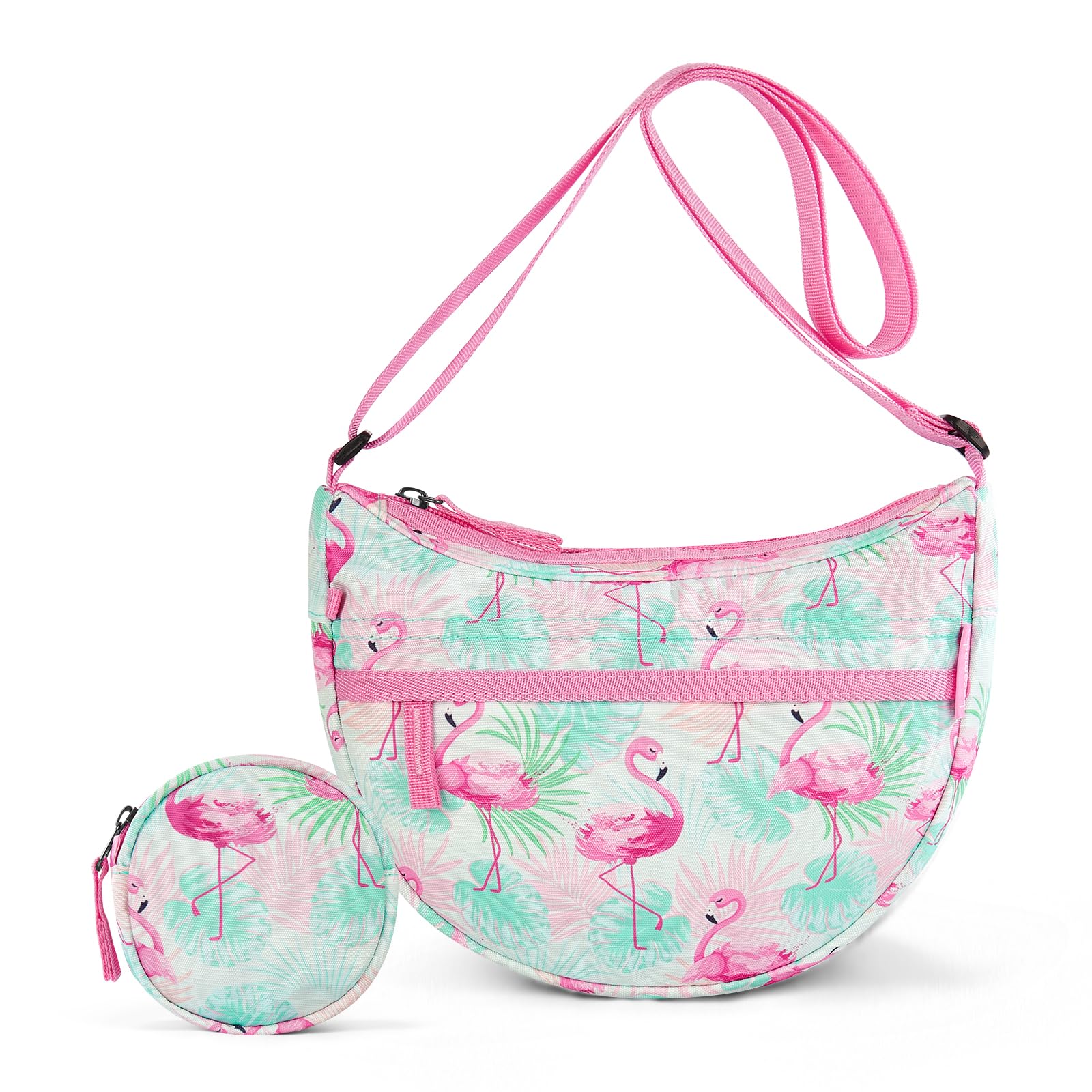 Flamingo Pink Moon Crossbody Purse