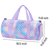 Mermaid Purple Duffle Bag