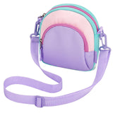 Teal & Purple Arch Crossbody Purse