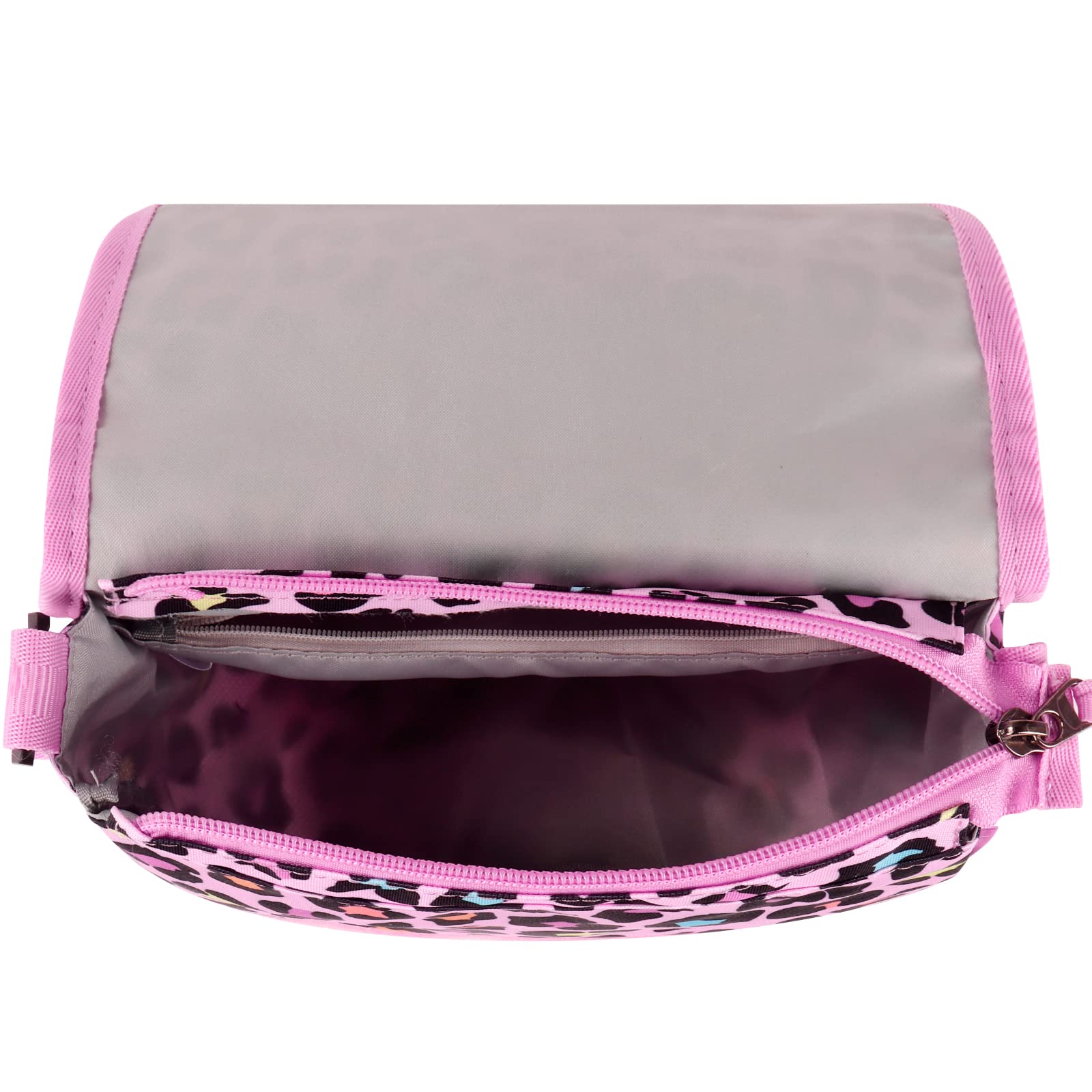 Leopard Pink Saddle Crossbody Purse