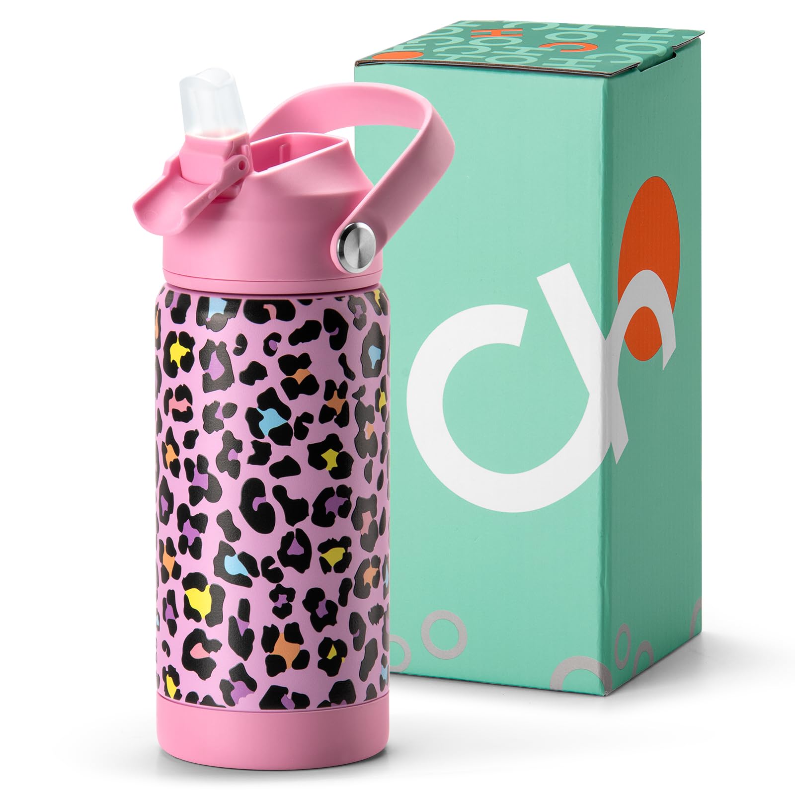 Leopard Pink Water Bottle 14Oz