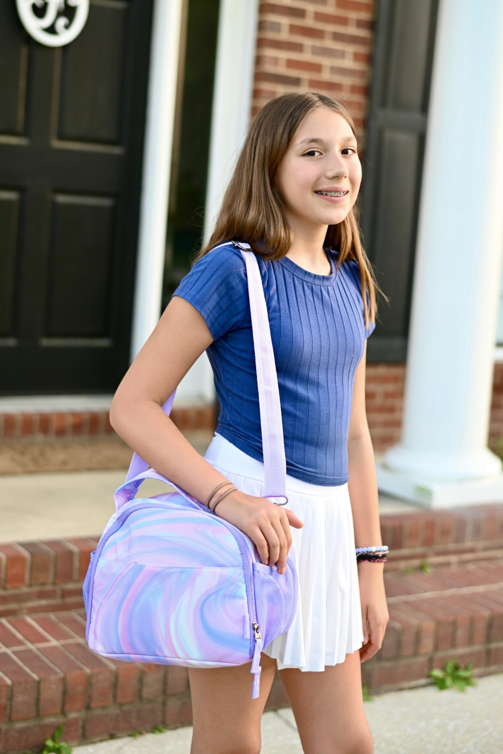 Tie Dye Purple Lunch Bag