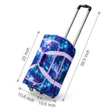 Galaxy Purple Rolling Duffle Bag