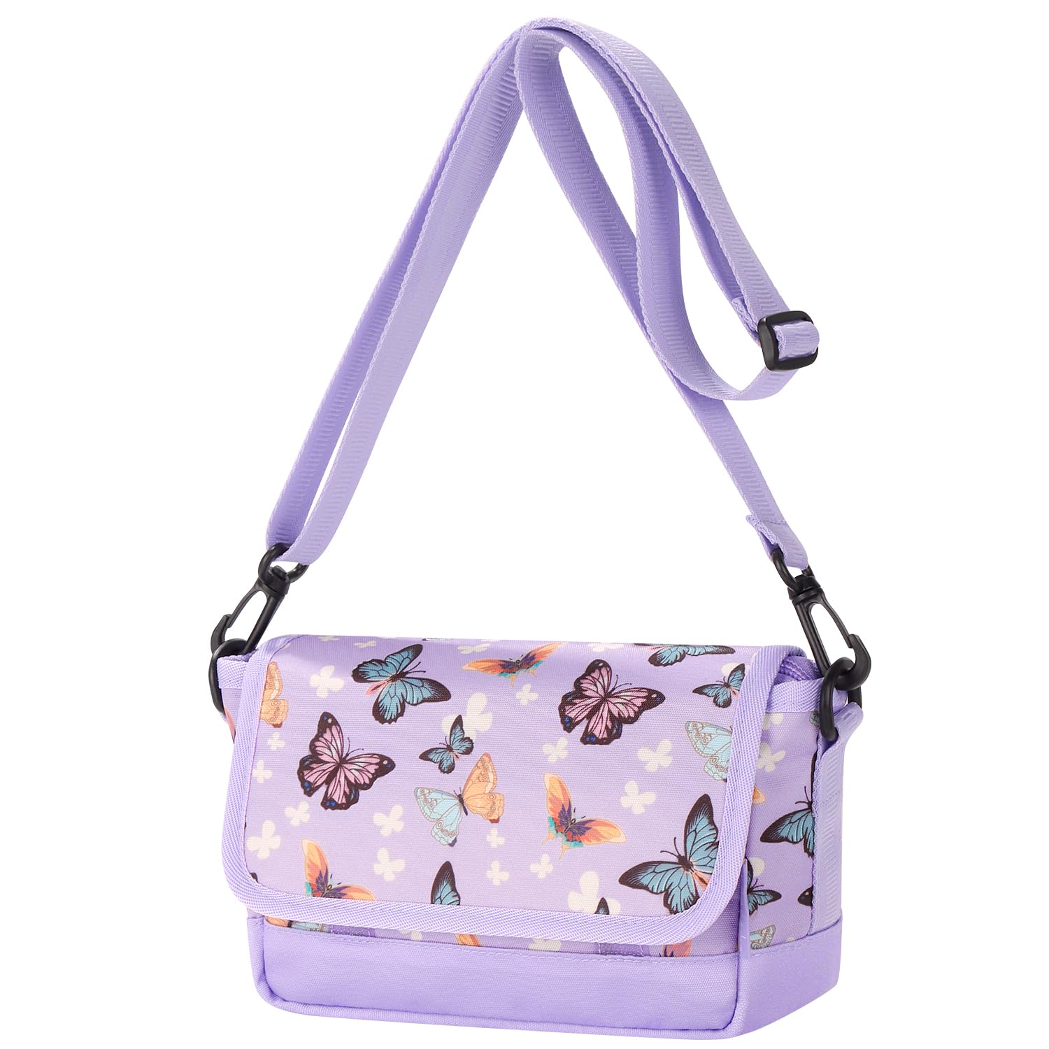 Butterfly Purple Teens Crossbody Purse