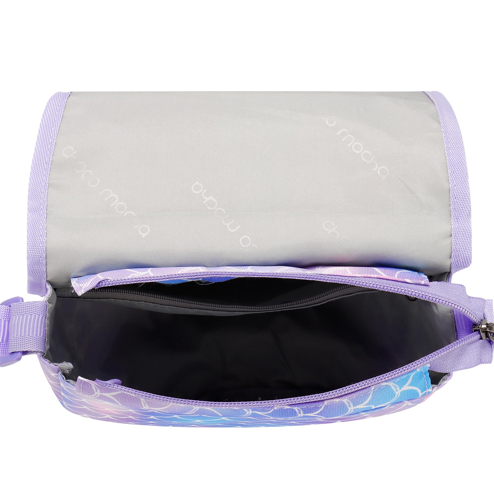 Mermaid Purple Saddle Crossbody Purse