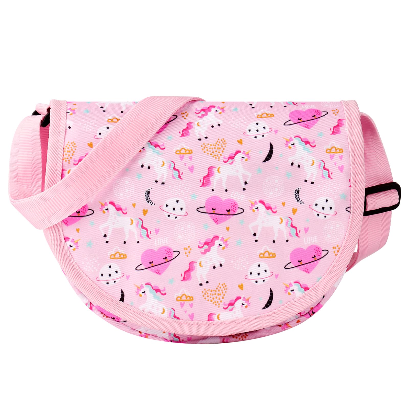 Unicorn Pink Saddle Crossbody Purse