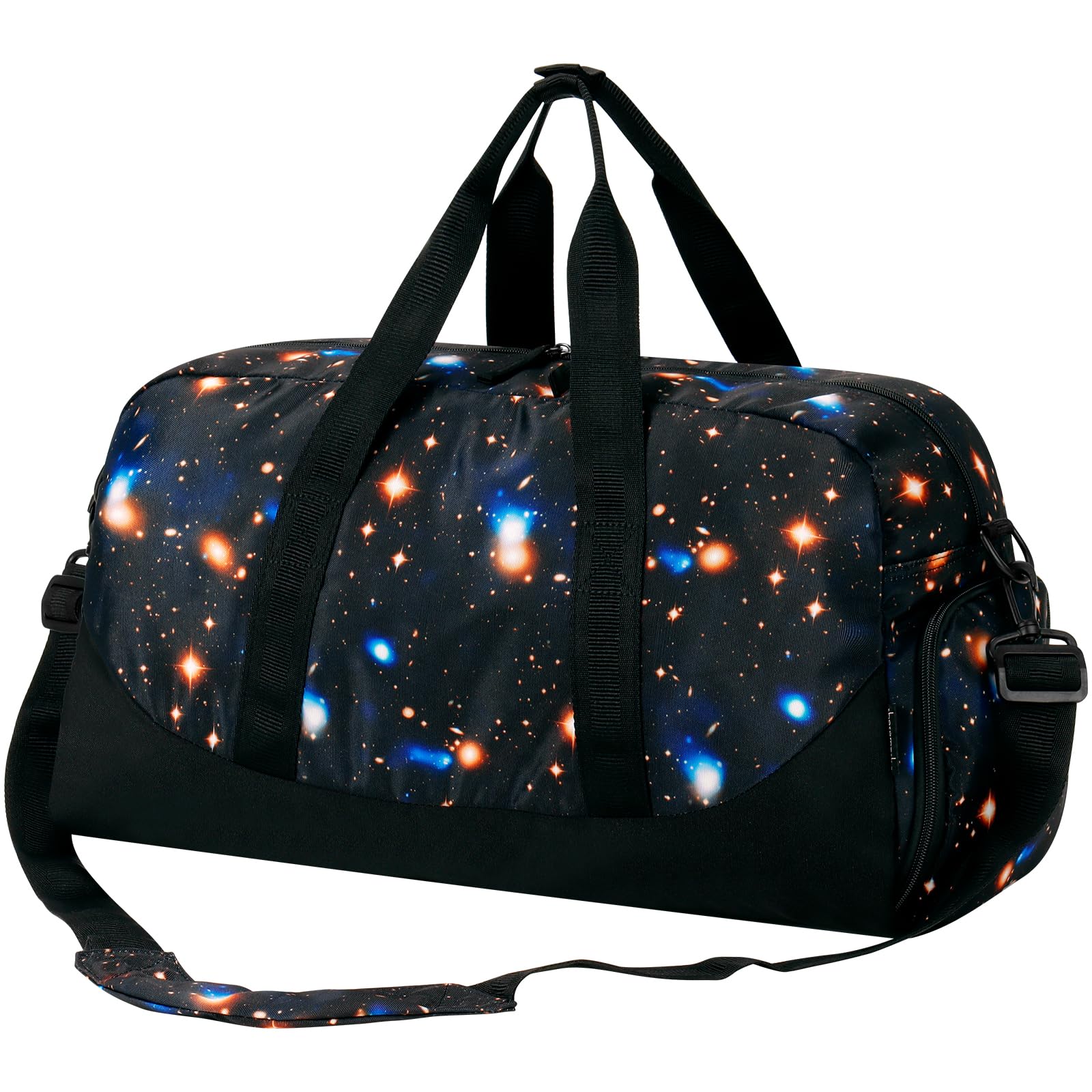 Galaxy Black Duffle Bag