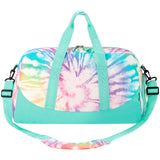 Tie Dye Swirl Green Duffle Bag