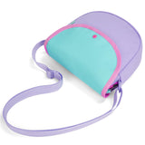 Purple & Green Saddle Crossbody Purse