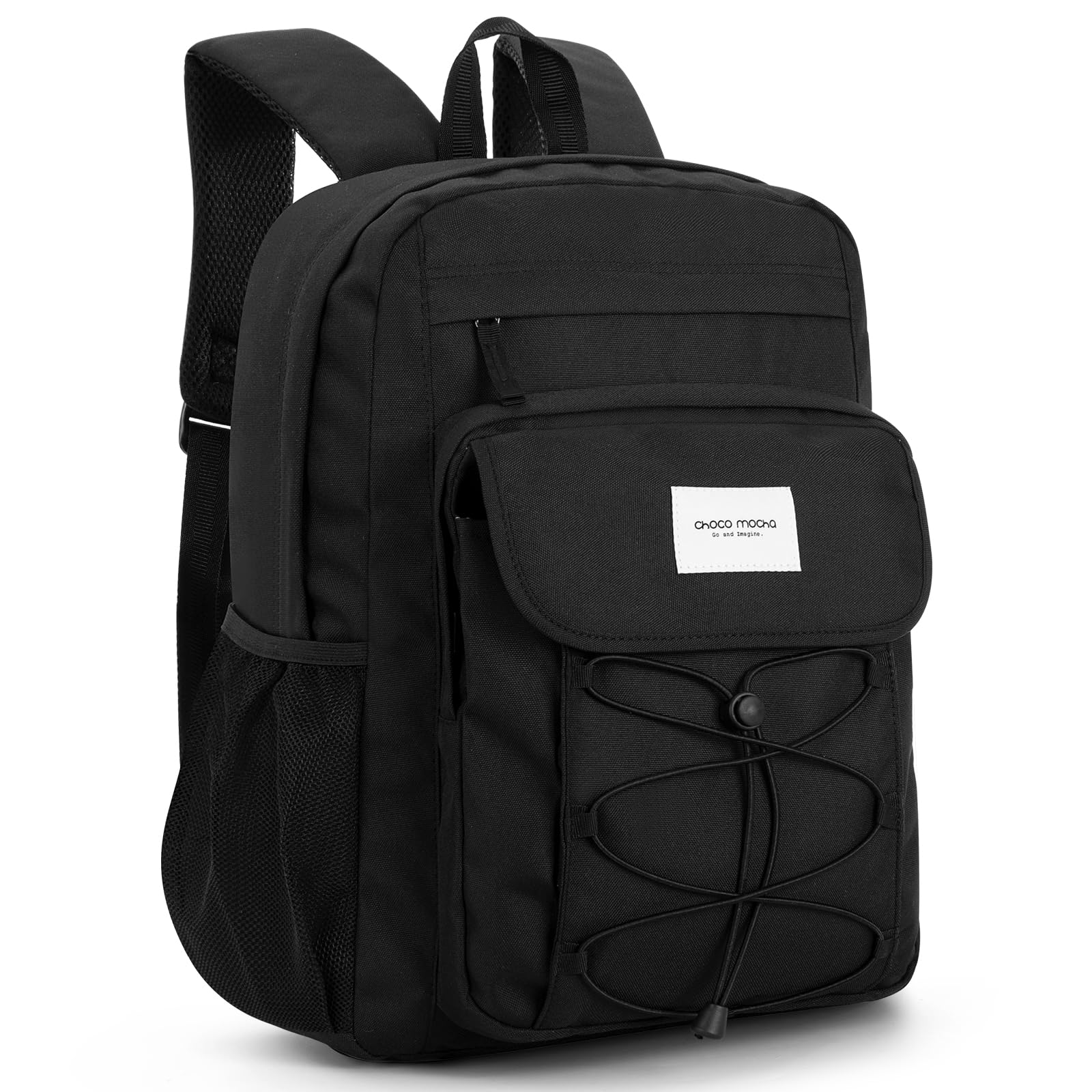 Solid Black Backpack