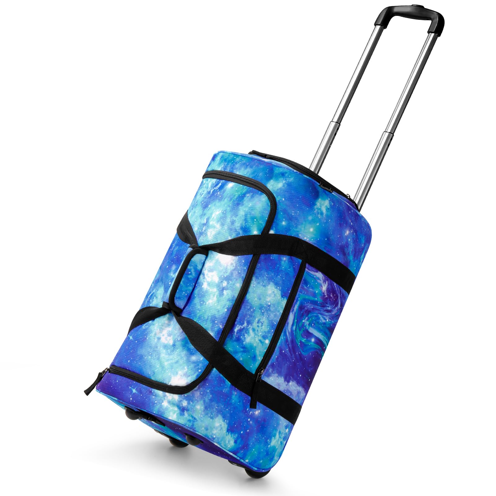 Galaxy Blue Rolling Duffle Bag