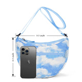 Galaxy Blue Moon Crossbody Purse