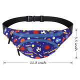 Basketball Blue Fanny Pack