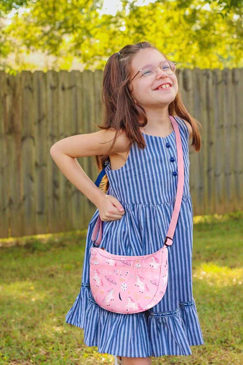 Unicorn Pink Moon Crossbody Purse