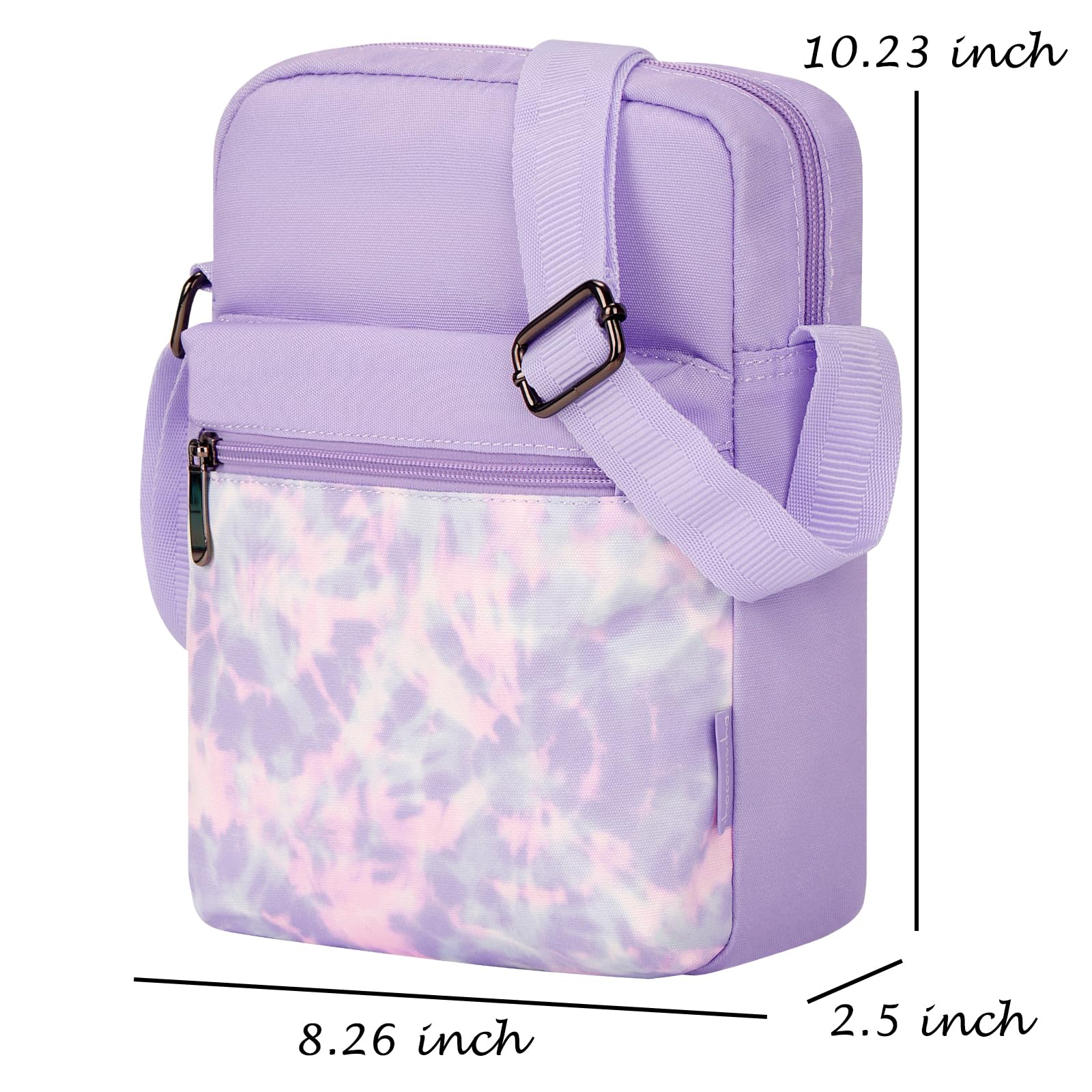 Tie Dye Purple Crossbody Purse