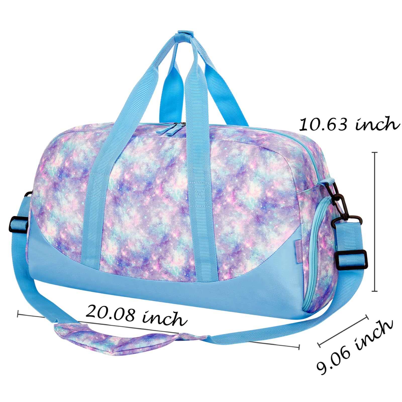 Starry Sky Purple Duffle Bag