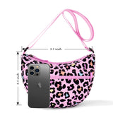 Leopard Pink Moon Crossbody Purse