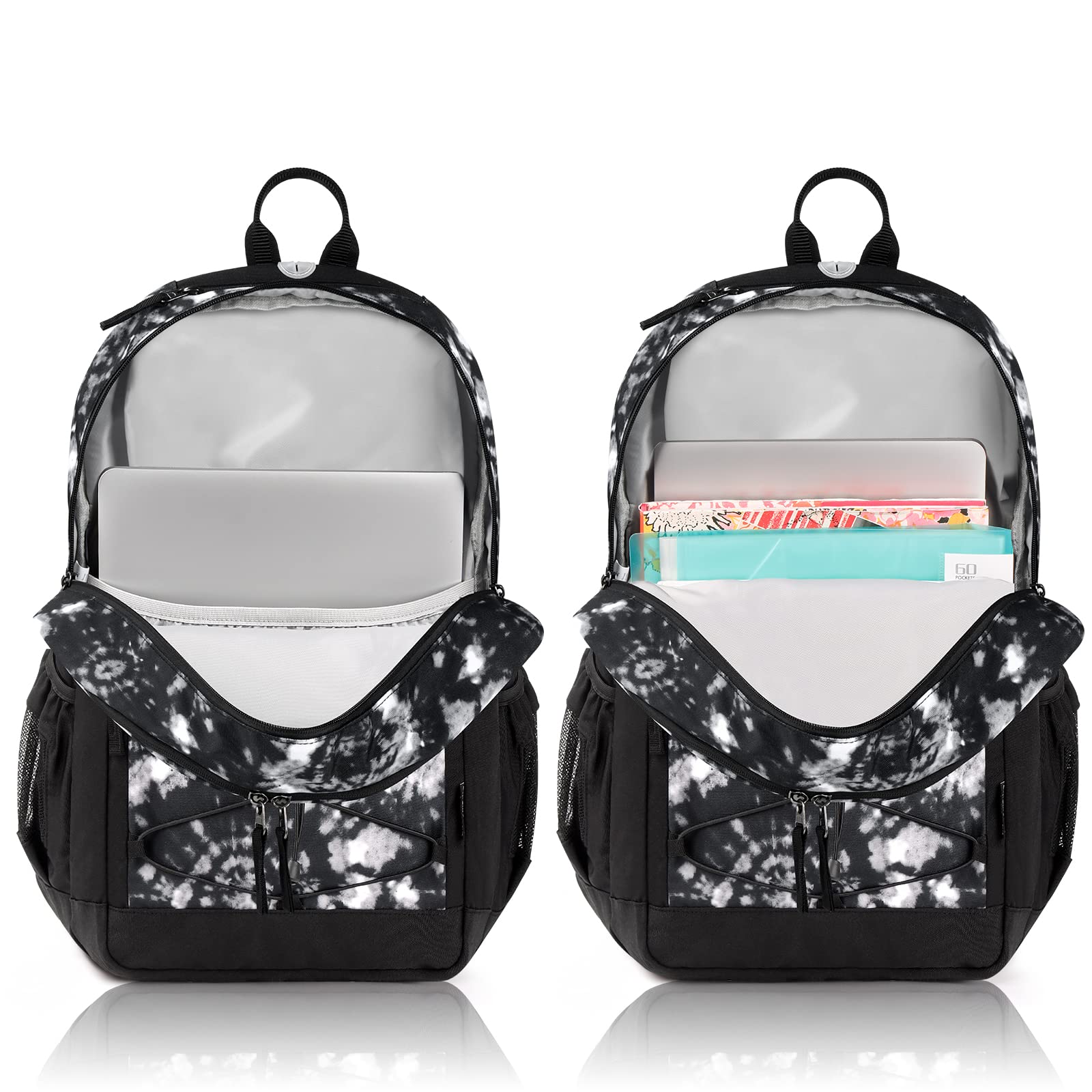 Tie Dye Black Backpack