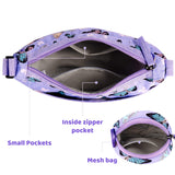 Butterfly Purple Moon Crossbody Purse