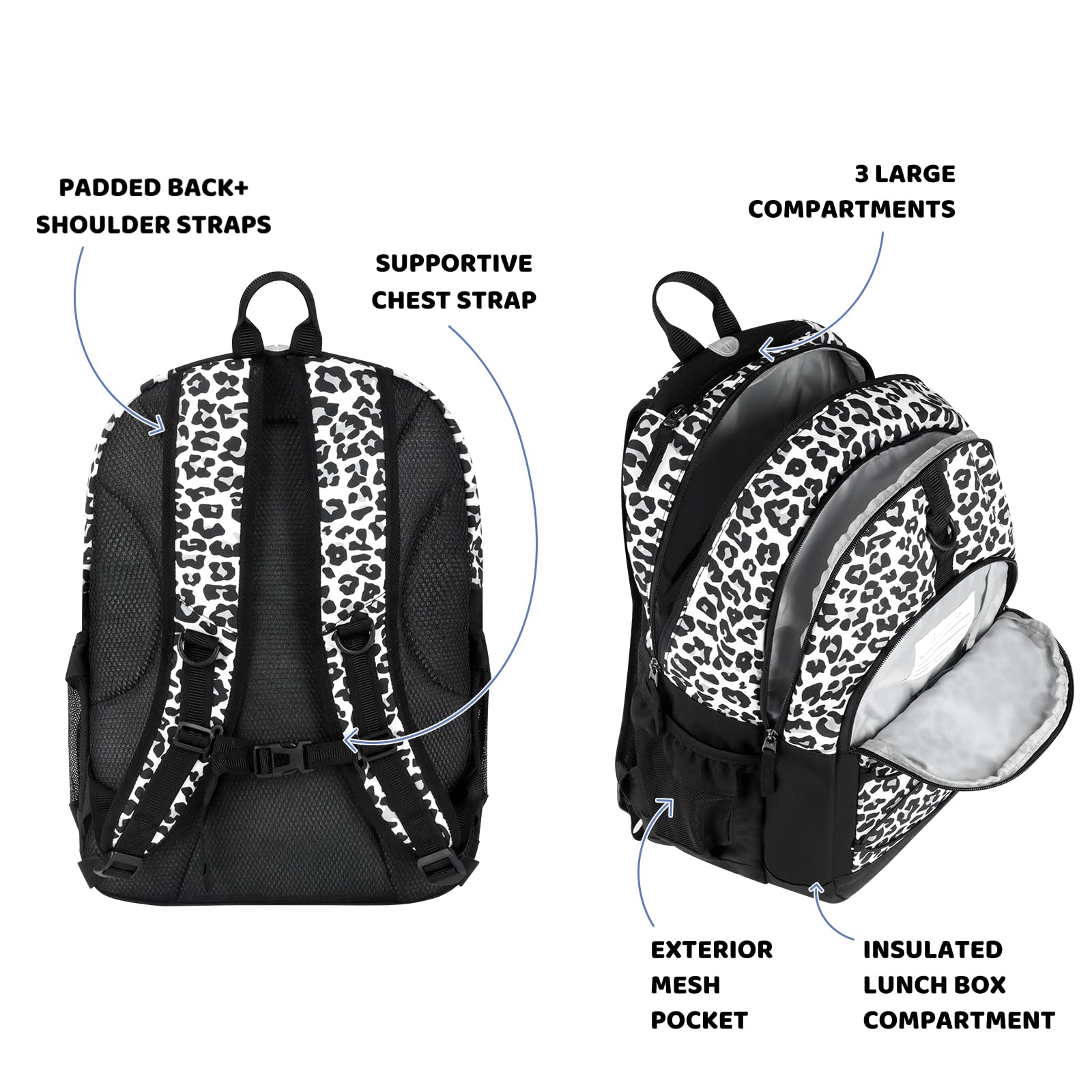 Leopard Snow Backpack