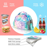 Tie Dye Swirl Rainbow Lunch Bag