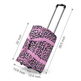 Leopard Pink Rolling Duffle Bag