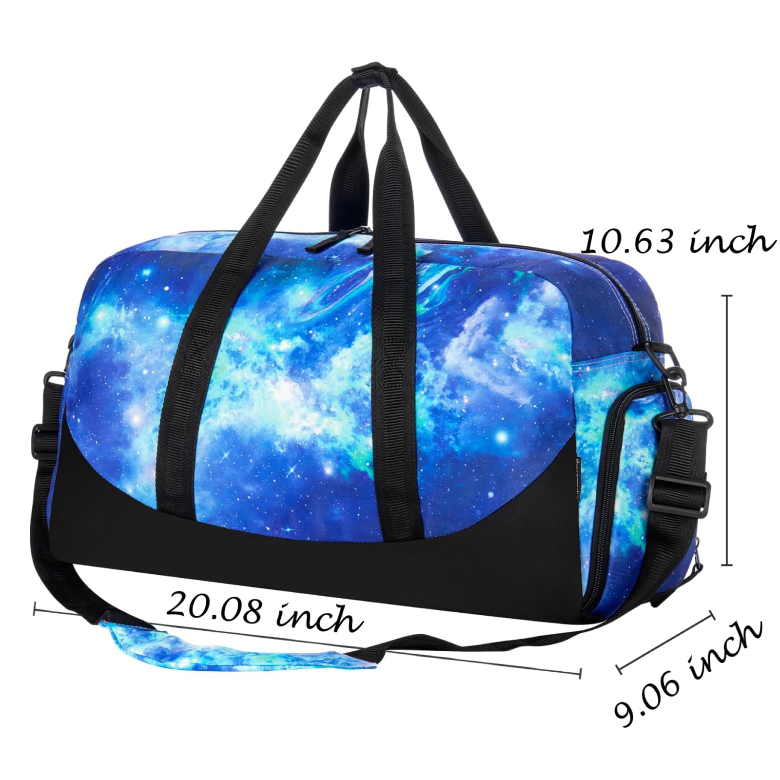 Galaxy Blue Duffle Bag