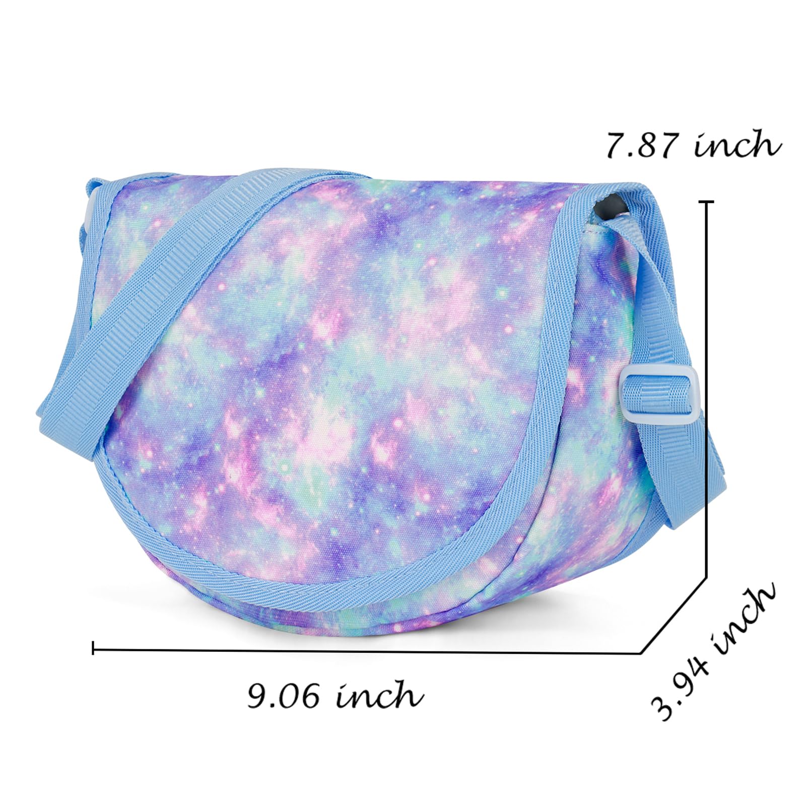 Galaxy Blue Saddle Crossbody Purse