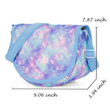 Galaxy Blue Saddle Crossbody Purse