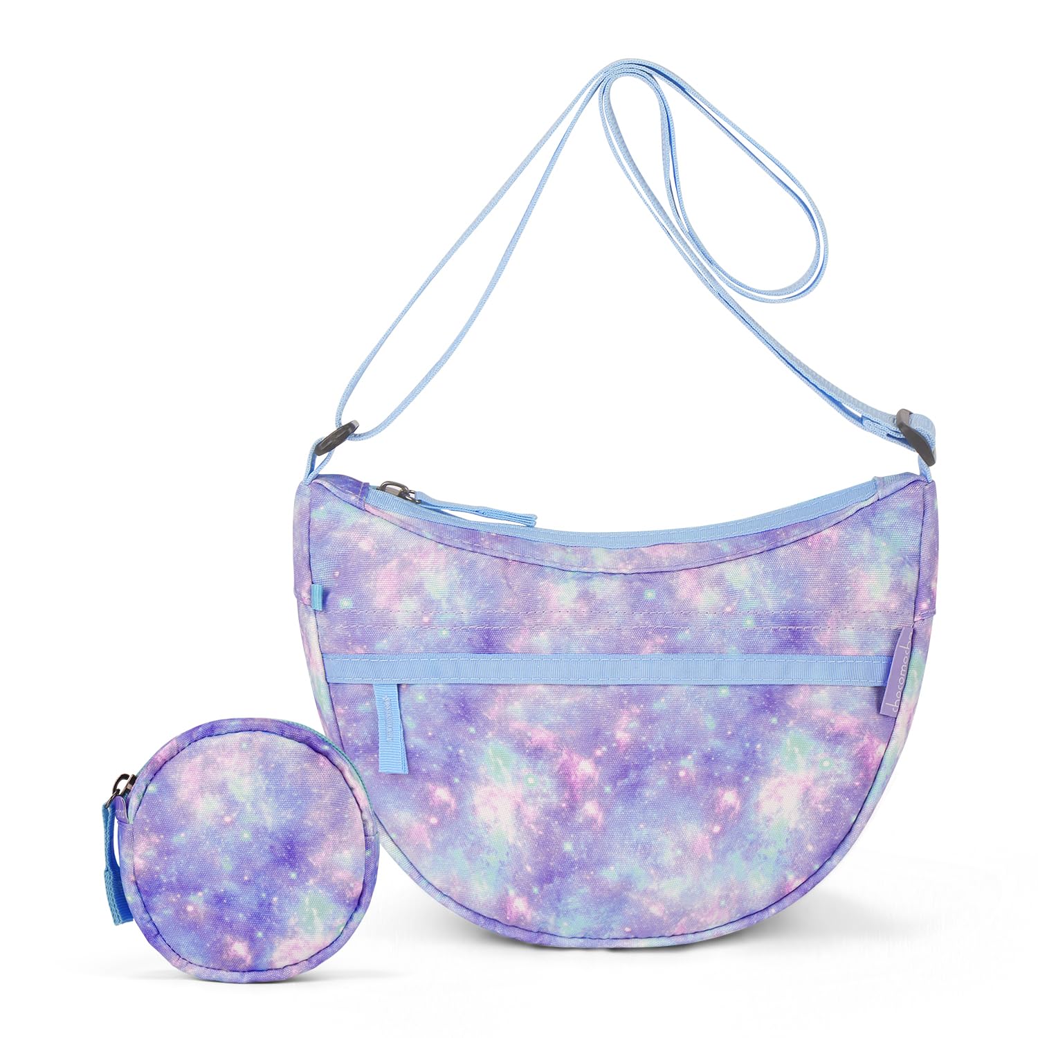 Galaxy Purple Moon Crossbody Purse