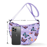 Butterfly Purple Moon Crossbody Purse